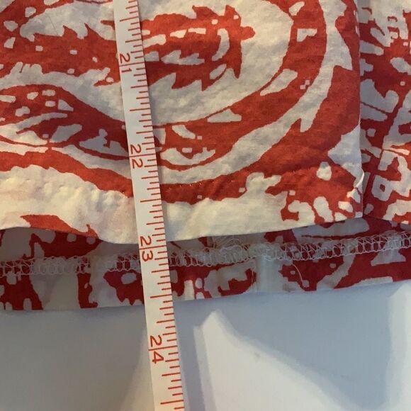 𝅺gap A-line skirt light red and white floral print - Picture 9 of 9